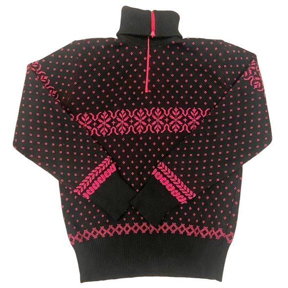 OLYMPIAN 80's Vintage Wool Ski Sweater Ladies Medium - Picture 1 of 8